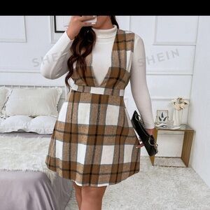 Plaid dress.